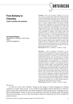 From Alchemy to Chemistry