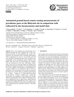 Automated ground-based remote sensing measurements of