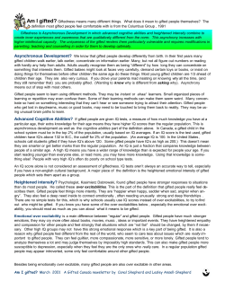 Am I gifted? - www3.telus.net