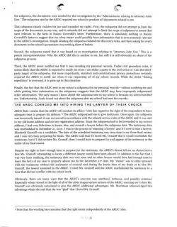 the subpoena, the documents were needed for