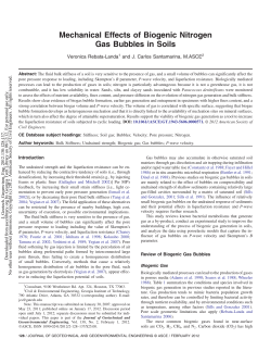 Mechanical Effects of Biogenic Nitrogen Gas Bubbles in Soils