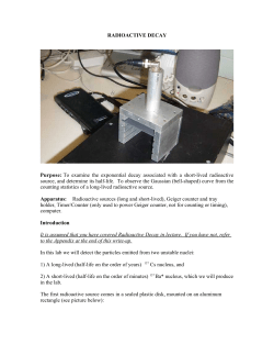 Radioactive Decay