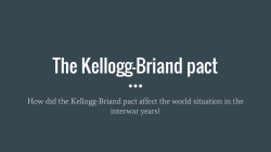 The Kellogg-Briand pact