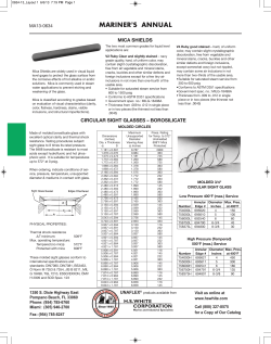 mica shields circular sight glasses &ndash; borosilicate hs white