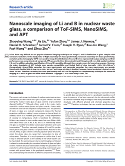 Nanoscale imaging of Li and B in nuclear waste glass, a comparison