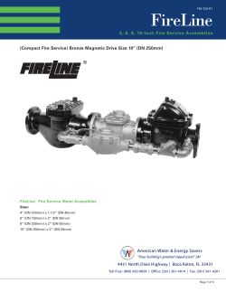 Sensus Fire Line Water Meter