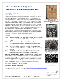 Adult Education, Spring 2014 - National Museum of American