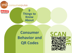 Consumer Behavior and QR Codes