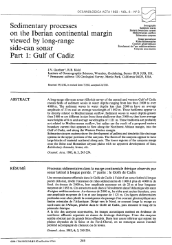 Sedimentary processes on the Iberian continental margin viewed by