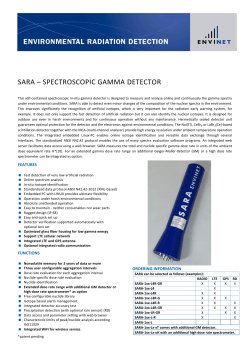 Data Sheet SARA Detector