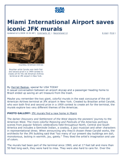 Miami International Airport saves iconic JFK murals