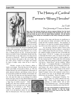 The History of Cardinal Farnese`s `Weary Hercules`