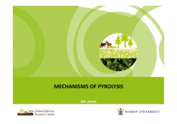 MECHANISMS OF PYROLYSIS