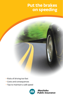 Putting the Brakes on Speeding