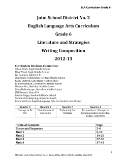 English 6 Curriculum