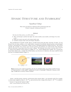 Atomic Structure and Symbolism