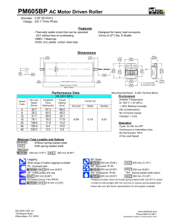 PM605BP Product Sheet