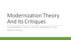 Modernization Theory_group work - Environmental Justice Institute