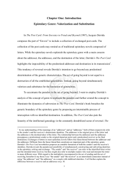 Chapter One: Introduction