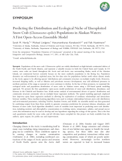 Predicting the Distribution and Ecological Niche
