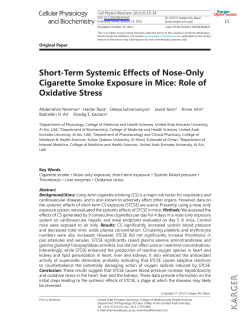 Short-Term Systemic Effects of Nose