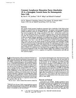 Cytotoxic Lymphocyte Maturation Factor (Interleukin 12) - JEM