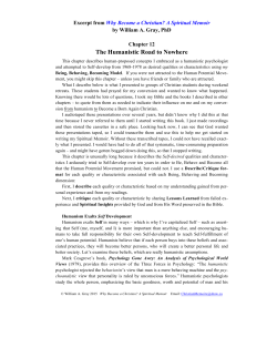 Excerpt C12-Humanistic