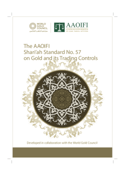 057 - SS-N (57) Gold.indd - The Shari`ah Standard on Gold