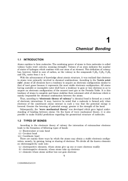 Chemical Bonding - New Age International
