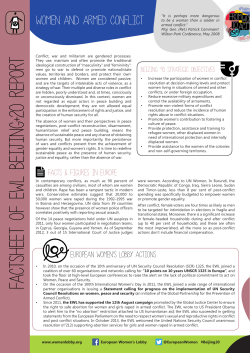 FACTSHEET of Ewl bEIJING+20 report