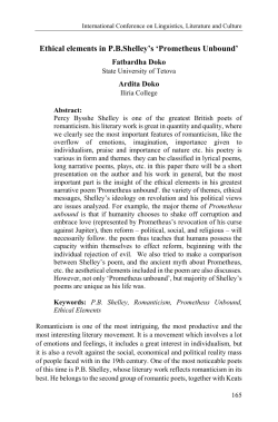 Prometheus Unbound - AAB College Repository Home