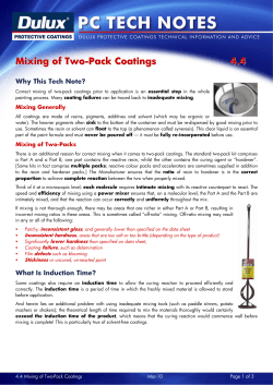 Mixing of Two-Pack Coatings 4