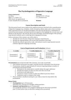 The Psycholinguistics of Figurative Language