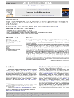 High-sensitivity gamma-glutamyltransferase fraction pattern in