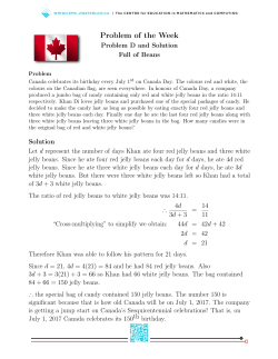 Problem of the Week - Sino Canada School