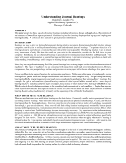 Understanding Journal Bearings