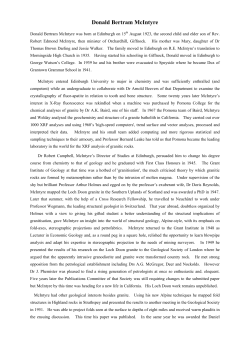 Donald Bertram McIntyre - The Royal Society of Edinburgh