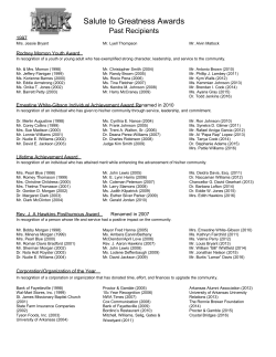 Salute to Greatness Pass Recipients 2016[...]