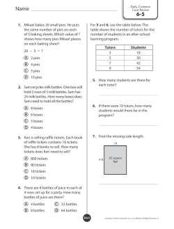 2 pies 4 pies 5 pies 10 pies 8 boxes 6 boxes 5 boxes 4 boxes