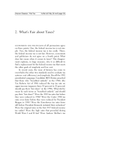 2. What`s Fair about Taxes?