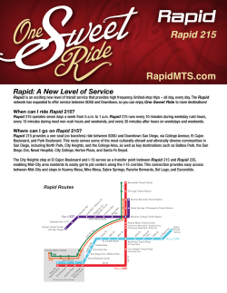 Rapid 215 - Rapid &ndash; San Diego Metropolitan Transit System