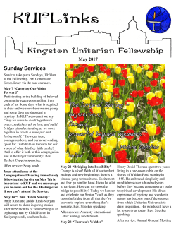 May 2017 - Kingston Unitarian Fellowship
