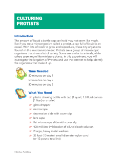 culturing protists - Infobase Publishing
