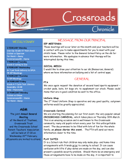 6 february 2017 - Crossroads School