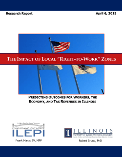 The Impact of Local &ldquo;Right-to-Work&rdquo; Zones