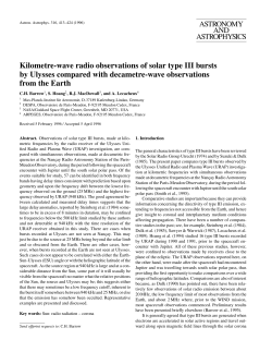 Kilometre-wave radio observations of solar type III bursts by Ulysses