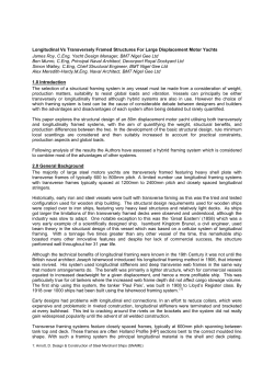 Longitudinal Vs Transversely Framed Structures For Large
