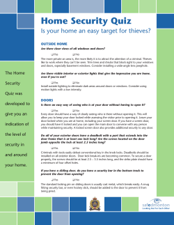 Home Security Quiz - Lendrum Community League