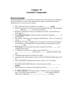 Chapter 18 Aromatic Compounds