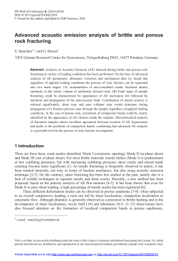 Advanced acoustic emission analysis of brittle and porous rock